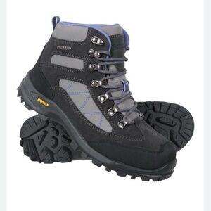 Women's Black and Gray Hiking Boots